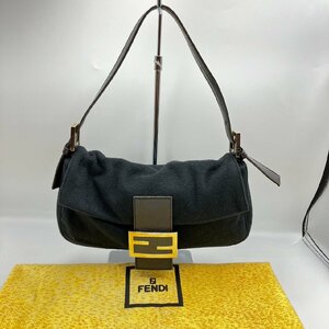 FENDI フェンディ ハンドバッグ ワンショルダーバッグ マンマバケット フェルト ブラック系