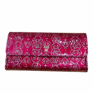 ANNA SUI アナスイ ローズハート 長財布 エナメル レディース