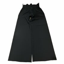 Emporio Armani エンポリオアルマーニ ワイドパンツ ブラック×ホワイト系 ポリエステル 4VP12T 4M015 42 タグ付き サイズ 42_画像2