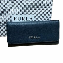 Furla フルラ 2WAY ショルダーハンドバッグ グリーン系・6連キーケース ブルー系 レザー 2点セット_画像9