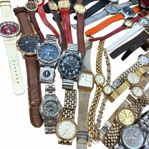 1円 腕時計 SEIKO/ORIENT/ALBA/ELGIN/FOSSIL/G-SHOCK/他 89本 大量 セット まとめ ジャンク_画像5