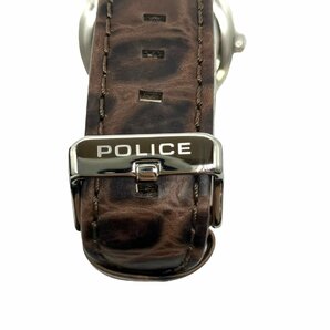 POLICE クォーツ 腕時計 13406J 革ベルト 茶系 自動巻き メンズの画像6