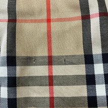 BURBERRY バーバリー トレンチコート ベルト付き 取り外し可 裏地ノバチェック カーキ系 コットン レディース サイズ7AB2_画像9