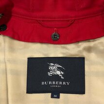 【美品】BURBERRY バーバリー レディース トレンチコート ノバチェック ウールライナー＆ベルト付き レッド系_画像7