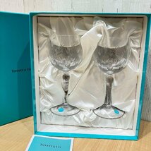 ★TIFFANY&Co. ティファニー フローレット ペア ワイングラス 2客セット 未使用 食器_画像1