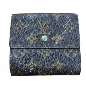 LOUIS VUITTON ルイヴィトン モノグラム Wホック 二つ折り財布 M61652