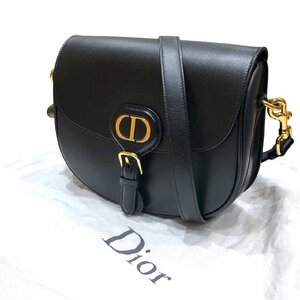 Dior ディオール BOBBY ボビー ミディアム ショルダーバッグ ボックスカーフ ブラック M9319UMOL