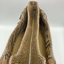 FENDI フェンディ トート ハンドバッグ ズッカ/FFロゴ パイソン柄_画像6