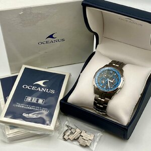 カシオ OCEANUS オシアナス マンタ クロノグラフ OCW-S1400 タフソーラー電波 稼動品