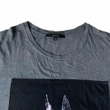 〇GUCCI グッチ Tシャツ 半袖 丸首 ホースプリント 馬 グレー系 コットン100％ メンズ Ｍ_画像3