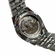 SEIKO セイコー SEIKO 5 セイコー ファイブ デイデイト 21JEWELS 7S26 メンズ 自動巻き 腕時計 黒文字盤 裏スケ 腕時計_画像4