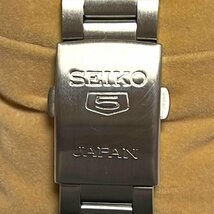 SEIKO セイコー SEIKO 5 自動巻 裏スケルトン デイデイト 21石 WATER 50M RESIST 7S26_画像7