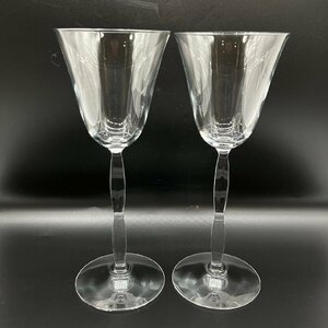 ★1円 美品 Baccarat バカラ オンド ワイングラス ペア クリスタル