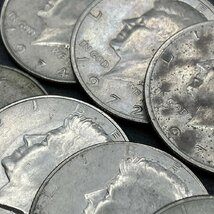1円 アメリカ硬貨 1965年以降 19枚セット 約214ｇ ケネディ 1/2ドル 50セント アンティーク コレクション コイン_画像3