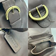 COACH オールドコーチ レザー リュック バッグ USA 4134 ブラウン系_画像9