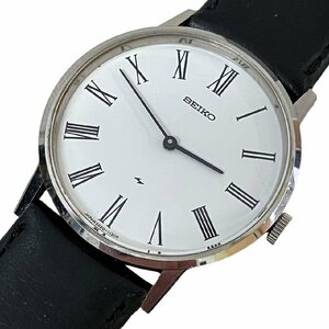 セイコー シャリオ ホワイト文字盤 ローマインデックス 社外ベルト 腕時計