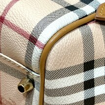 BURBERRY バーバリー ノバチェック トートバッグ レザー_画像4