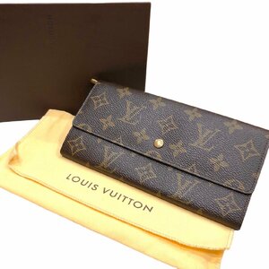 美品 LOUIS VUITTON ルイヴィトン モノグラム ポルトモネクレディ 長財布 札入れ M61725 AN0940