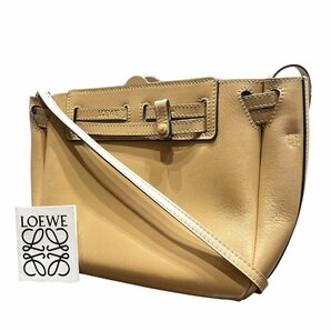 LOEWE ロエベ ラゾ ショルダーバッグ レザー 011940 ベージュ系の画像1