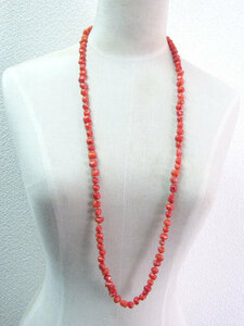 .. long necklace nageto orange orange sea bamboo .. san .01-306