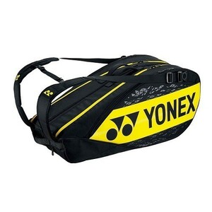 【YONEX BAG2202R 824】YONEX(ヨネックス) ラケットバッグ 6本入り ライトニングイエロー 新品未使用 