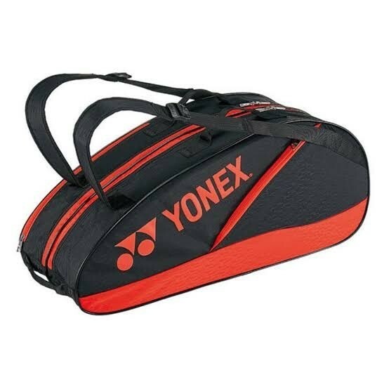 【YONEX BAG2132R 187】YONEX(ヨネックス) ラケットバッグ 6本入り ブラック/レッド 新品未使用 