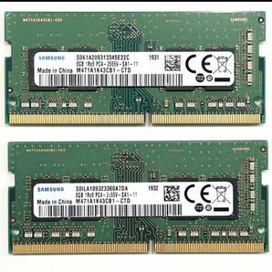 SAMSUNG 8GB×2枚 計16GB PC4-2666V ノート用メモリ