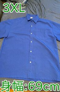 CalTop 半袖 シャツ 3XL ロイヤルブルー