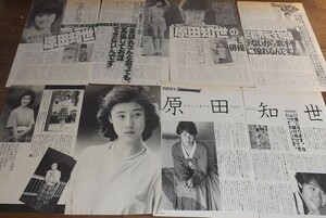 ★80年代アイドル【原田知世⑩】 モノクロ切抜き　送料140円