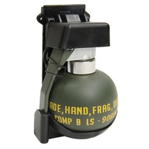 M67 手榴弾型 BBボトル ダミーグレネード ホルダー付き [ ブラック ] 収納 BB弾 レプリカ 対人用 アップル_画像1