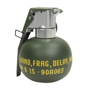 M67 手榴弾型 BBボトル ダミーグレネード ホルダー付き [ ブラック ] 収納 BB弾 レプリカ 対人用 アップルの画像5