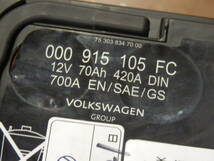 即決 フォルクス ワーゲン 純正 VARTA 欧州車 中古 バッテリー VW 000 915 105 FC (検索 ベンツ ボルボ BMW 7C SLX-7C PSIN-7C L3_画像4