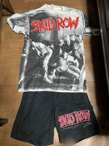 希少　skid row 95年　japan tour プロモ　ショーツ　