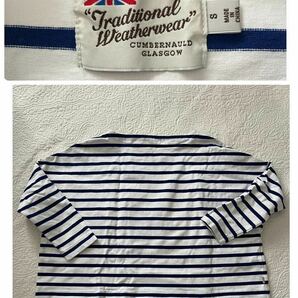 【Traditional Weatherwear】トラディショナルウェザーウェア　カットソー　Tシャツ　7分袖　ボーダー Sサイズ