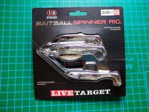 ライブターゲット ベイトボールスピナーリグ LIVE TARGET BATBALL SPINNER RIG 3/8oz Sサイズ Purple Pearl Silver パープルパールシルバー