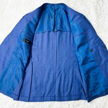 美品 RING JACKET MEISTER 極上カシミヤ7：シルク3 ダブルブレスト ブルーネイビー ジャケット リングヂャケットマイスター サイズ52 XXL_画像6