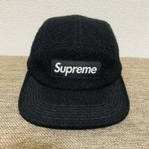 Supreme Harris Tweed Camp Cap Black Free 15aw 2015年 黒 ブラック ハリスツイード キャンプ キャップ ボックスロゴ_画像1