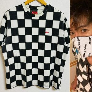 Supreme Small Box Logo Tee Checkerboard Black White S 20ss チェッカーボード チェック スモール ボックスロゴ キムタク着 木村拓哉着