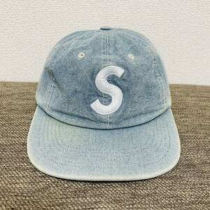 Supreme Washed Chambray S Logo 6-Panel Cap Blue Free 18ss 2018年 青 ブルー ウォッシュド シャンブレー エスロゴ 6パネル キャップ