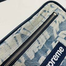 Supreme Fat Tip Jacquard Denim Waist Bag Blue 22ss 2022年 青 ブルー ファット チップ ジャガード デニム ウエストバッグ ボックスロゴ_画像10