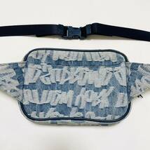 Supreme Fat Tip Jacquard Denim Waist Bag Blue 22ss 2022年 青 ブルー ファット チップ ジャガード デニム ウエストバッグ ボックスロゴ_画像2