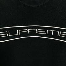 Supreme Polartec Crewneck Black White S 19aw 2019年 黒 白 ブラック ホワイト ポーラテック クルーネック トレーナー 胸ロゴ_画像3