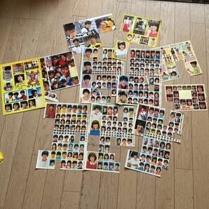 アイドル ステッカー 昭和レトロ 明星 カード グッズセット 付録 松田聖子 シール 44枚セットまとめての画像2