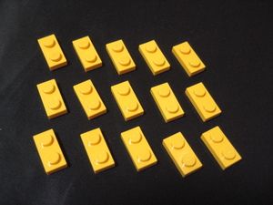  выпуклость Lego выпуклость %3023 1x2 plate ( желтый ) 15 шт 