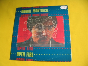 鮮LP. RONNIE MONTROSE .ロニー・モントローズ. OPEN FIRE. 未来への天授 