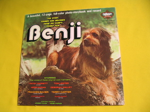 輸入盤LP■OST/BENJI/ベンジー　犬ジャケ　名場面写真集付