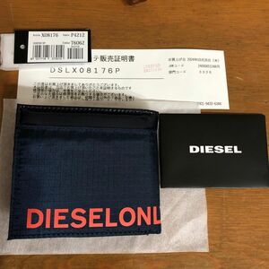 未使用　DIESEL ディーゼル　軽量【ONLY THE BRAVE】スタイリッシュな2つ折り財布 ウォレット