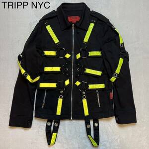 TRIPP NYC ボンデージ ジャケット 蛍光 リフレクター パンク 90s