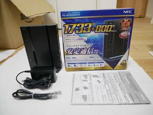 ☆USED☆【美品】 NEC Aterm WG2600HP3 PA-WG2600HP3 無線LANルータ Wi-Fi 5 11ac 4(5GHz帯)+4(2.4GHz帯)ストリーム 【送料無料】