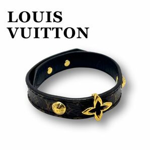 ルイヴィトン ブラスレ ブルーミング レザー　ブレスレット モノグラム LOUIS VUITTON ブラウン系 アクセサリー